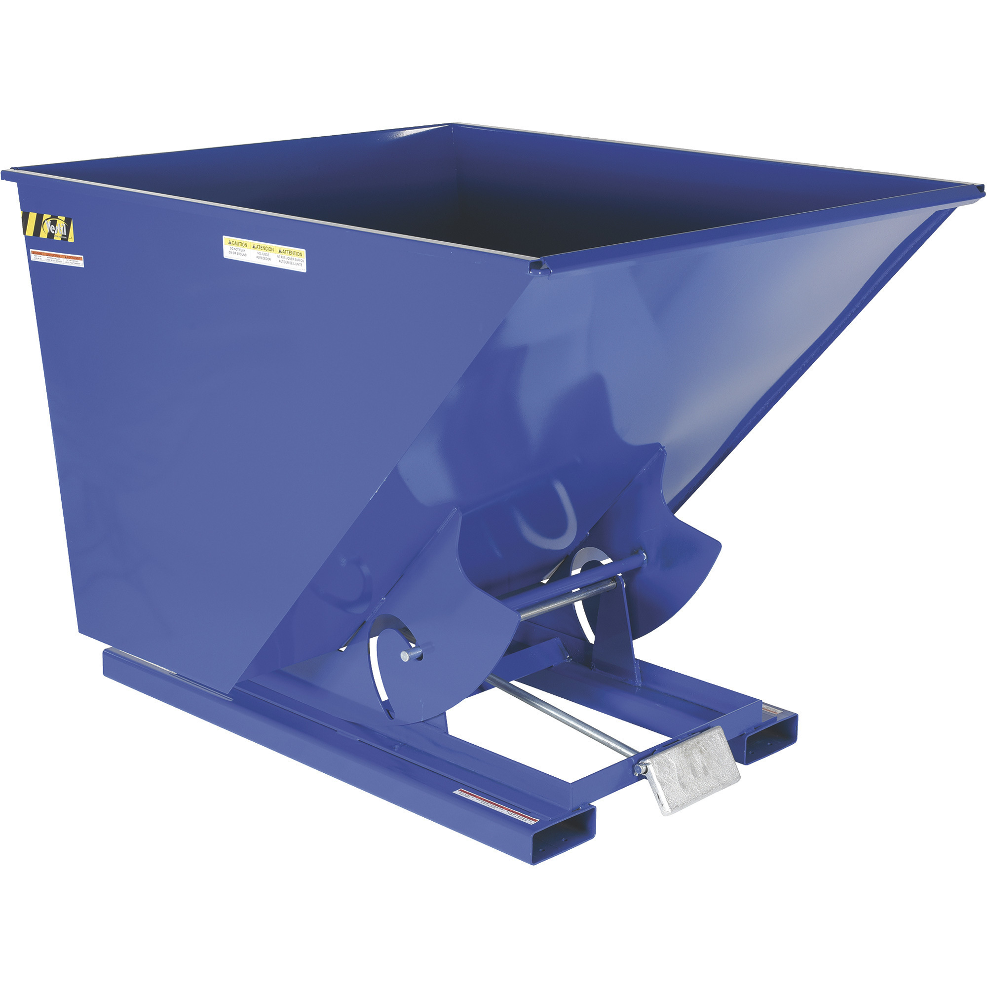Vestil Self-Dumping Hopper - 67°, 2,000-Lb. Capacity, 2 Cu. Yd. Volume, Light-Duty Steel, Model# D-200-LD